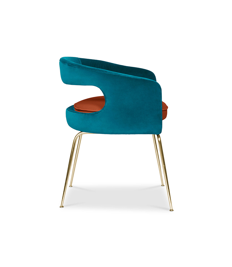 Ellen Dining Chair: Luxurious Upholstered In Velvet - Home'Society