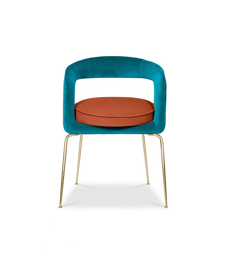 Ellen Dining Chair: Luxurious Upholstered In Velvet - Home'Society