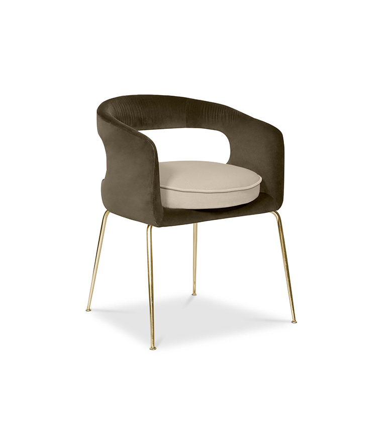 Ellen Dining Chair: Luxurious Upholstered In Velvet - Home'Society