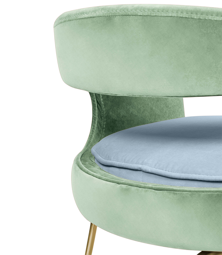 Ellen Dining Chair: Luxurious Upholstered In Velvet - Home'Society