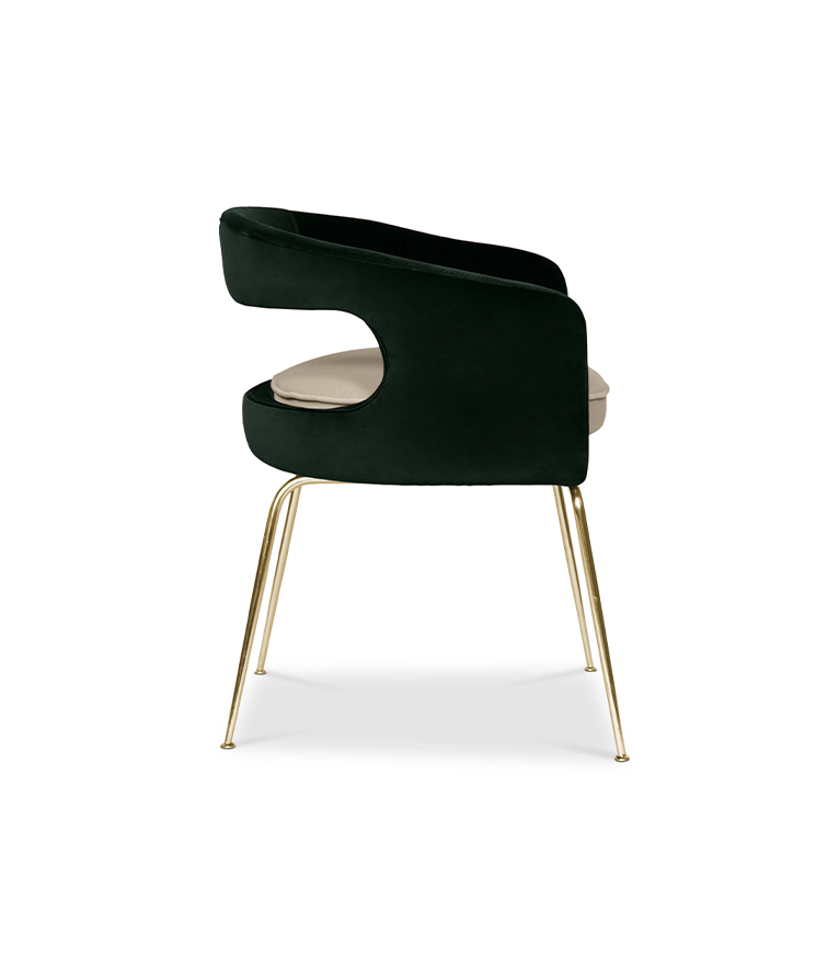 Ellen Dining Chair: Luxurious Upholstered In Velvet - Home'Society