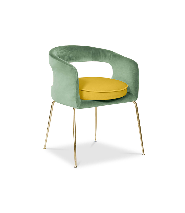 Ellen Dining Chair: Luxurious Upholstered In Velvet - Home'Society