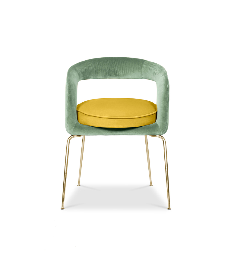 Ellen Dining Chair: Luxurious Upholstered In Velvet - Home'Society