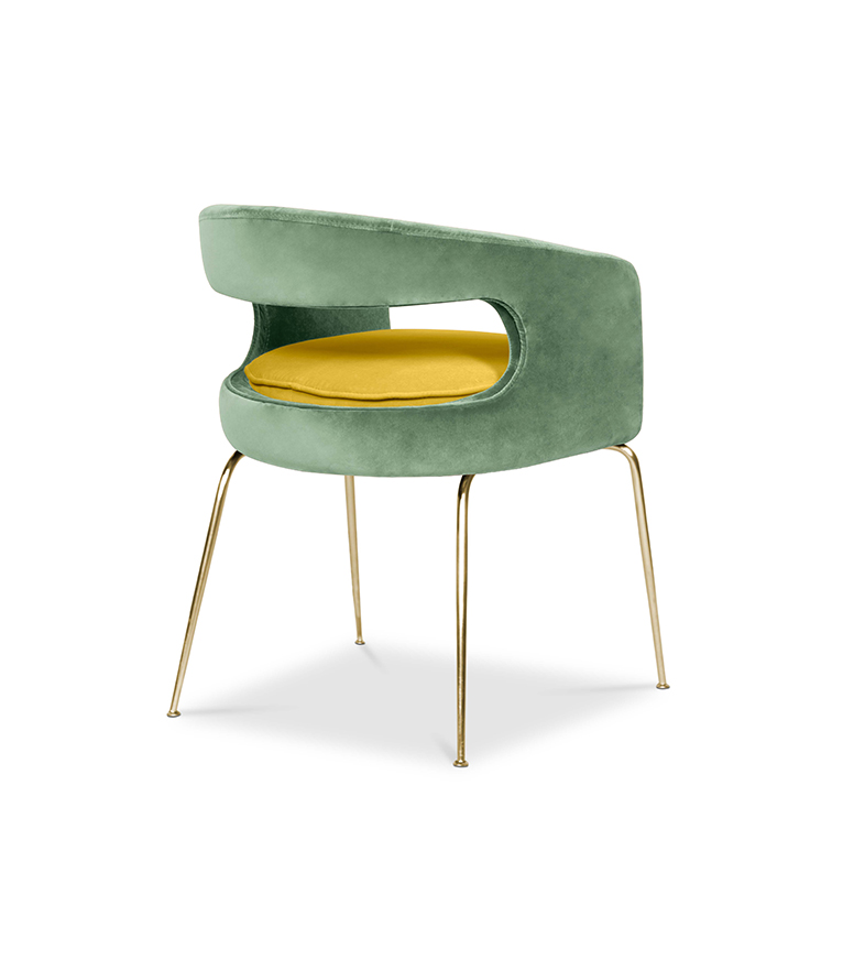 Ellen Dining Chair: Luxurious Upholstered In Velvet - Home'Society