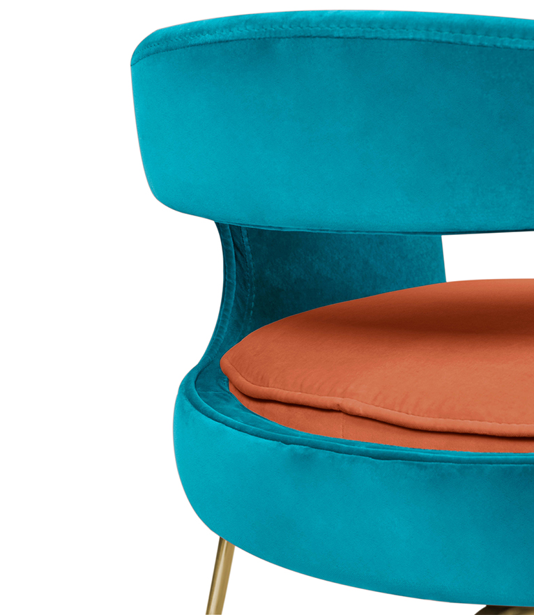 Ellen Dining Chair: Luxurious Upholstered In Velvet - Home'Society