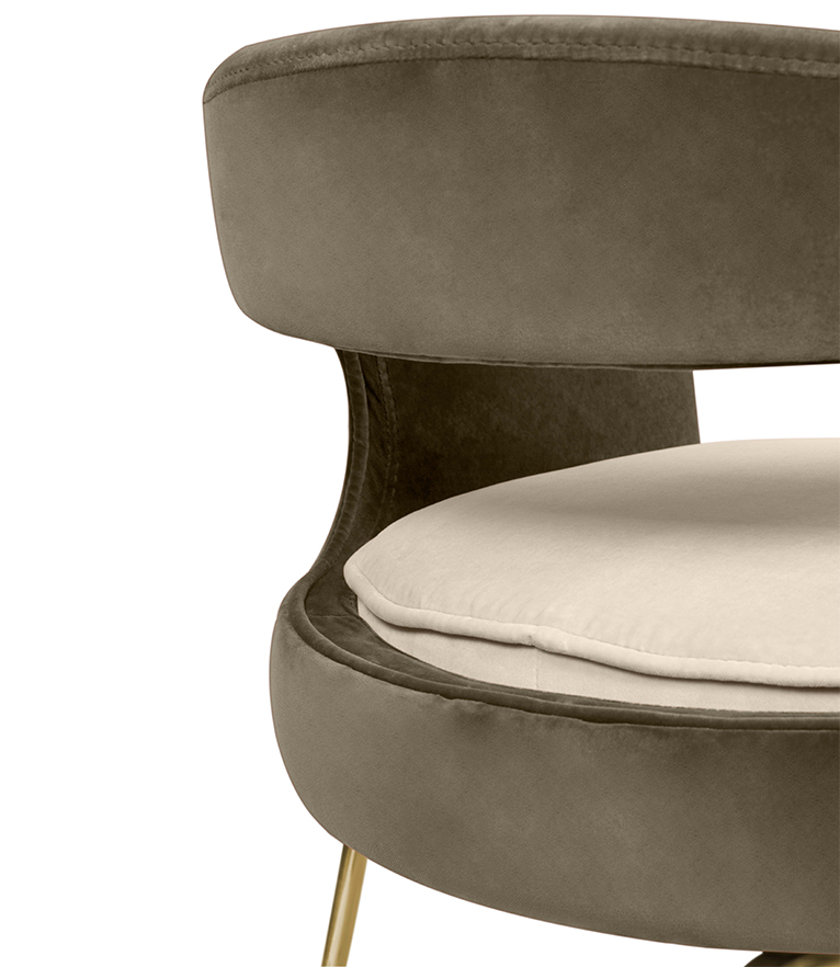 Ellen Dining Chair: Luxurious Upholstered In Velvet - Home'Society