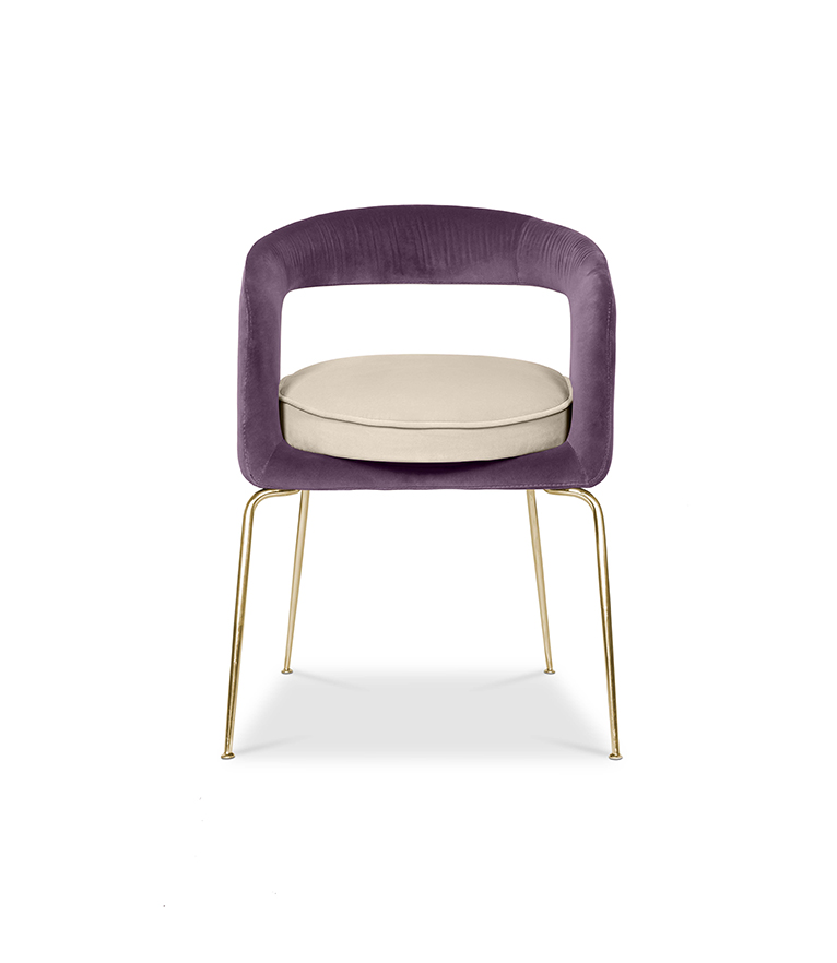 Ellen Dining Chair: Luxurious Upholstered In Velvet - Home'Society