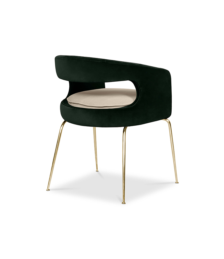 Ellen Dining Chair: Luxurious Upholstered In Velvet - Home'Society