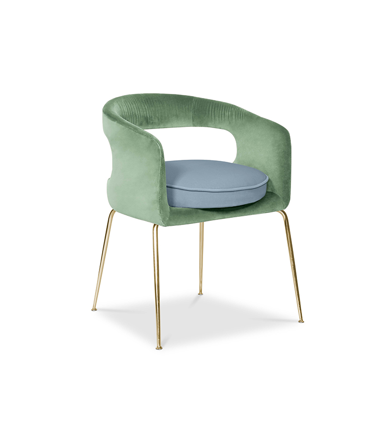 Ellen Dining Chair: Luxurious Upholstered In Velvet - Home'Society
