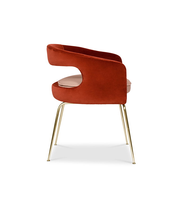 Ellen Dining Chair: Luxurious Upholstered In Velvet - Home'Society