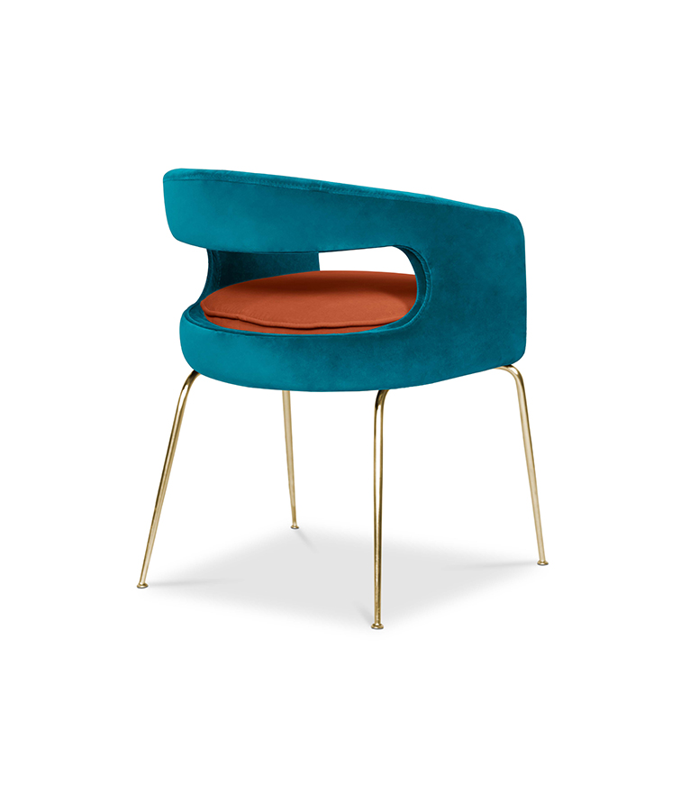 Ellen Dining Chair: Luxurious Upholstered In Velvet - Home'Society