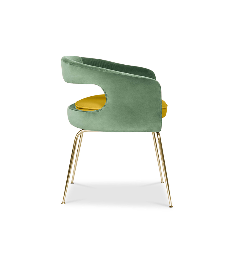 Ellen Dining Chair: Luxurious Upholstered In Velvet - Home'Society
