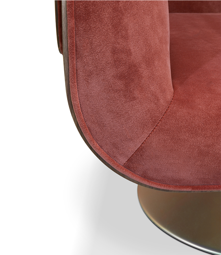 Virginia Armchair: Upholstered in High-quality Velvet - Home'Society