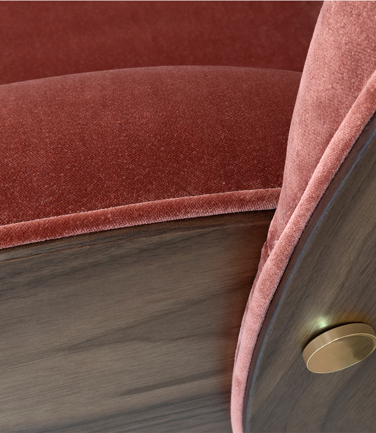 Virginia Armchair: Upholstered in High-quality Velvet - Home'Society