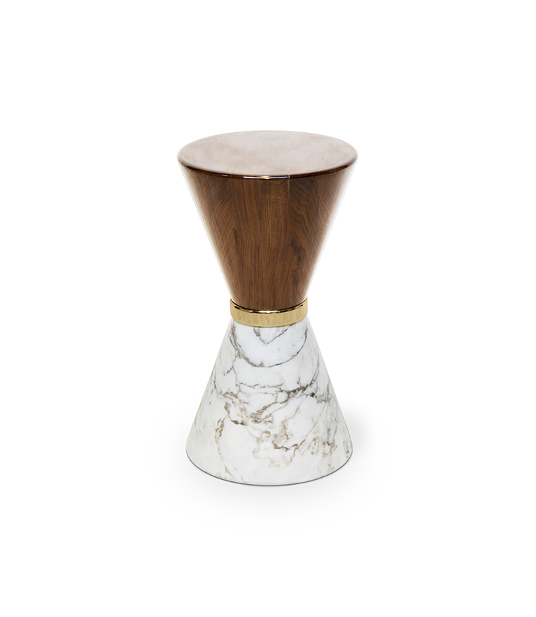 Vinicius Side Table: Made Of Nero Marquina and Estremoz Marble - Home'Society