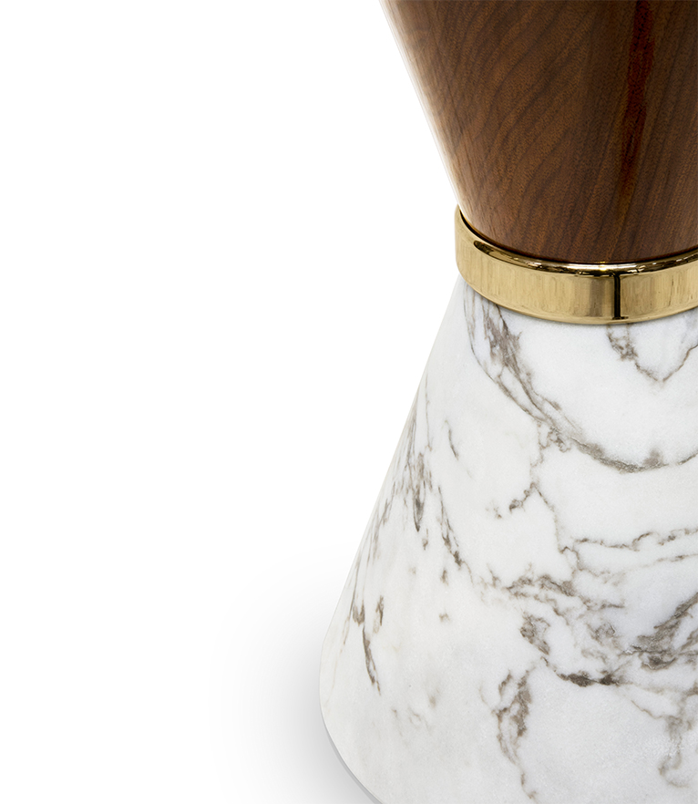 Vinicius Side Table: Made Of Nero Marquina and Estremoz Marble - Home'Society
