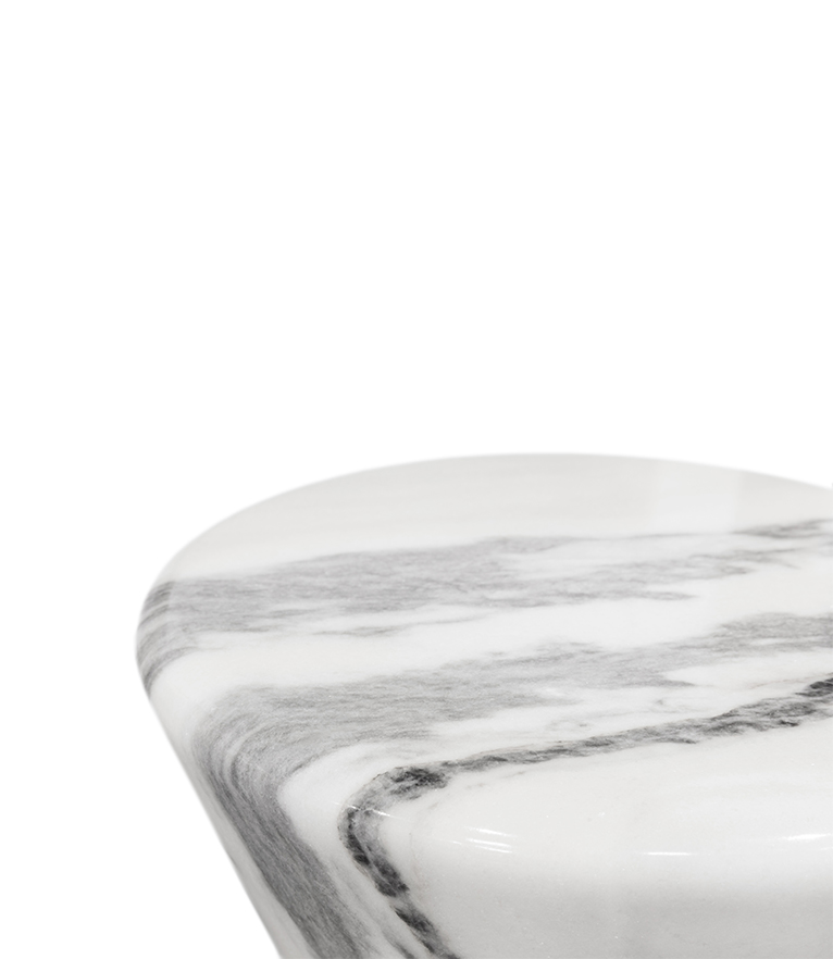 Vinicius Side Table: Made Of Nero Marquina and Estremoz Marble - Home'Society