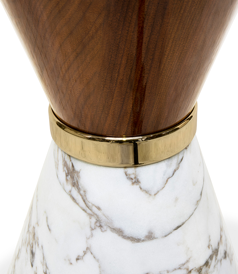 Vinicius Side Table: Made Of Nero Marquina and Estremoz Marble - Home'Society