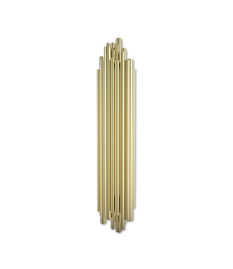 Brubeck XL Wall Light: The Deliciously Astounding in Golden Brass - Home'Society