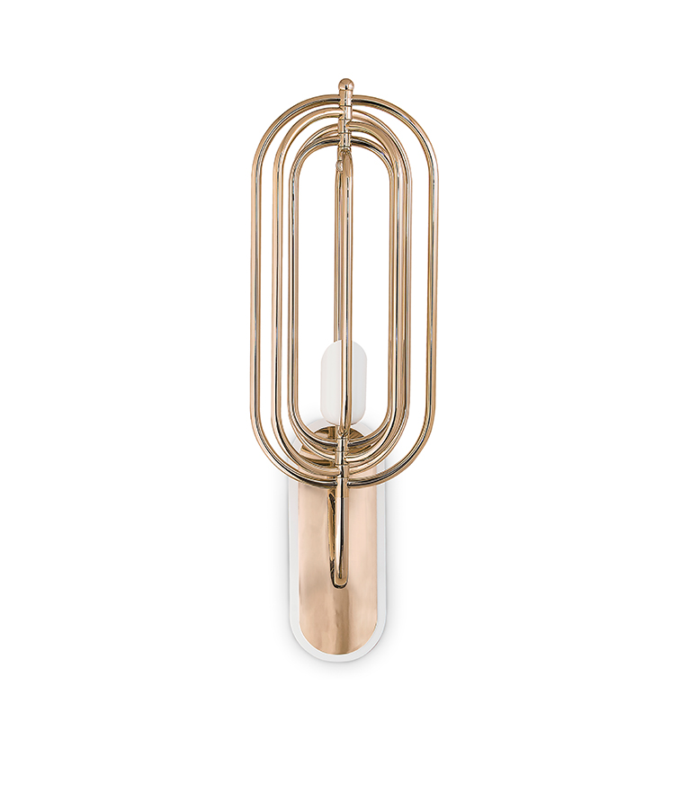 Turner Wall Light: With Brass Gold Finish - Home'Society