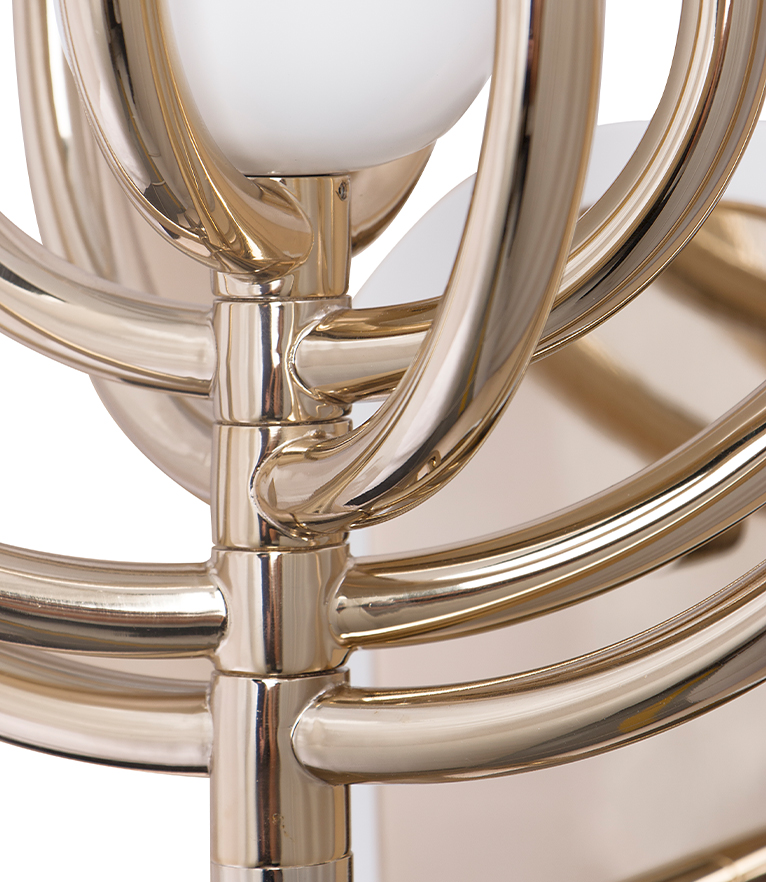 Turner Wall Light: With Brass Gold Finish - Home'Society
