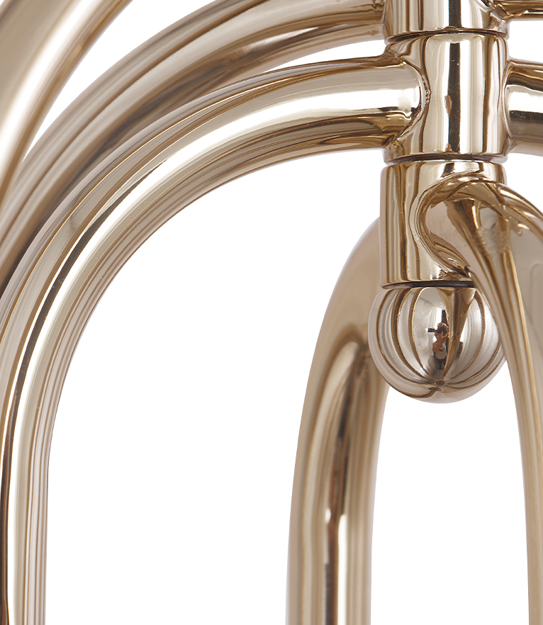Turner Wall Light: With Brass Gold Finish - Home'Society