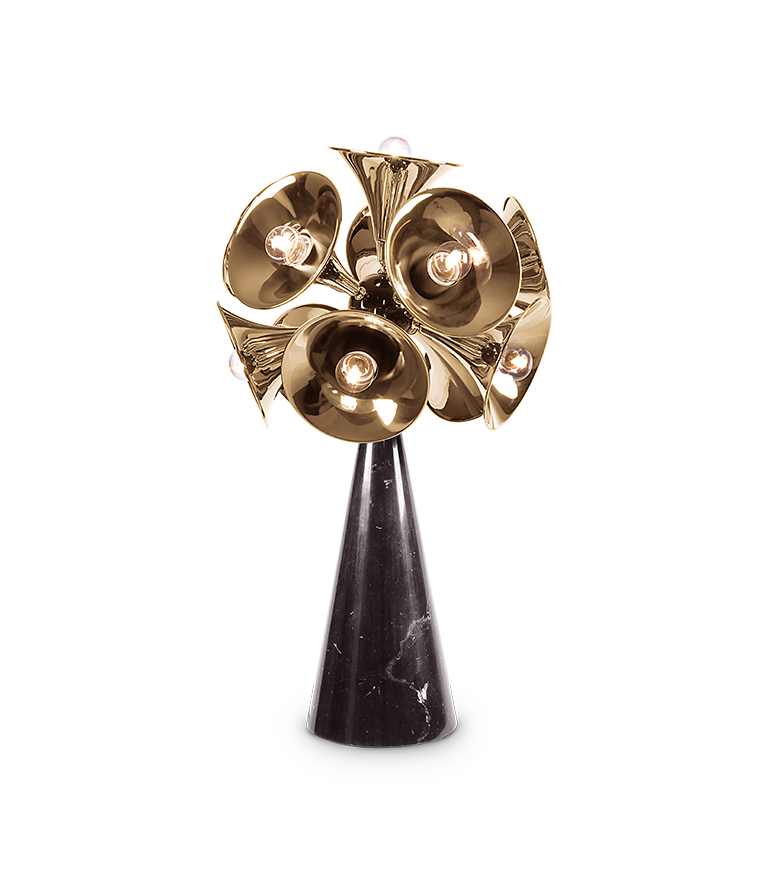 Botti Table Lamp - Mid-Century Vibe With Marble - Home'Society