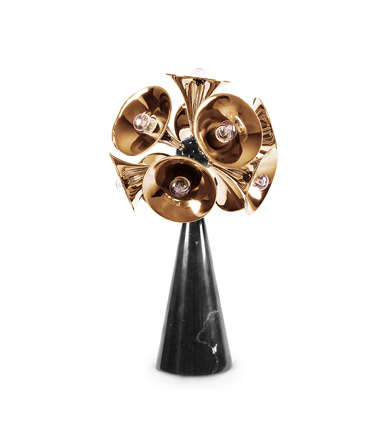 Botti Table Lamp - Mid-Century Vibe With Marble - Home'Society