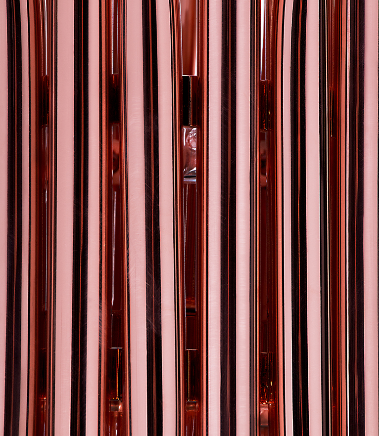 Matheny Pendant Light - Structure Made In Fine Rose Gold-Plated Brass For An Interior Design - Home'Society