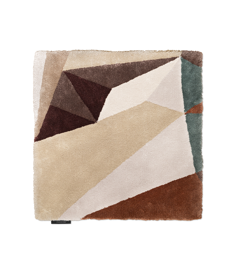 Diamond Area Rug: Hand-Tufted In Botanical Silk - Home'Society