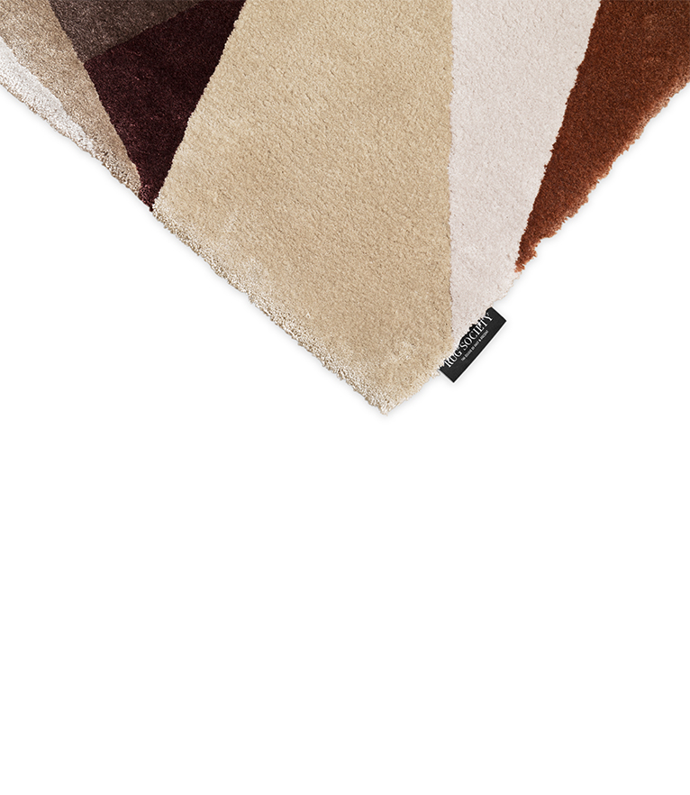 Diamond Area Rug: Hand-Tufted In Botanical Silk - Home'Society