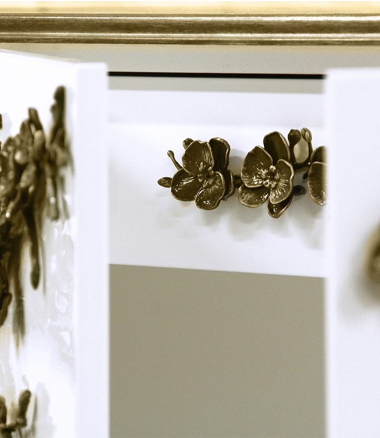 Spellbound Cabinet - Embellished With Organic Hardware - Home'Society