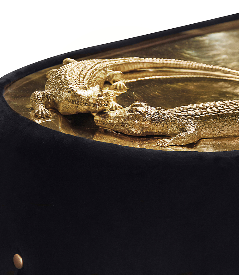 Reptilia Sofa - Curves By a Meticulously Hand Carved Crocodile - Home'Society