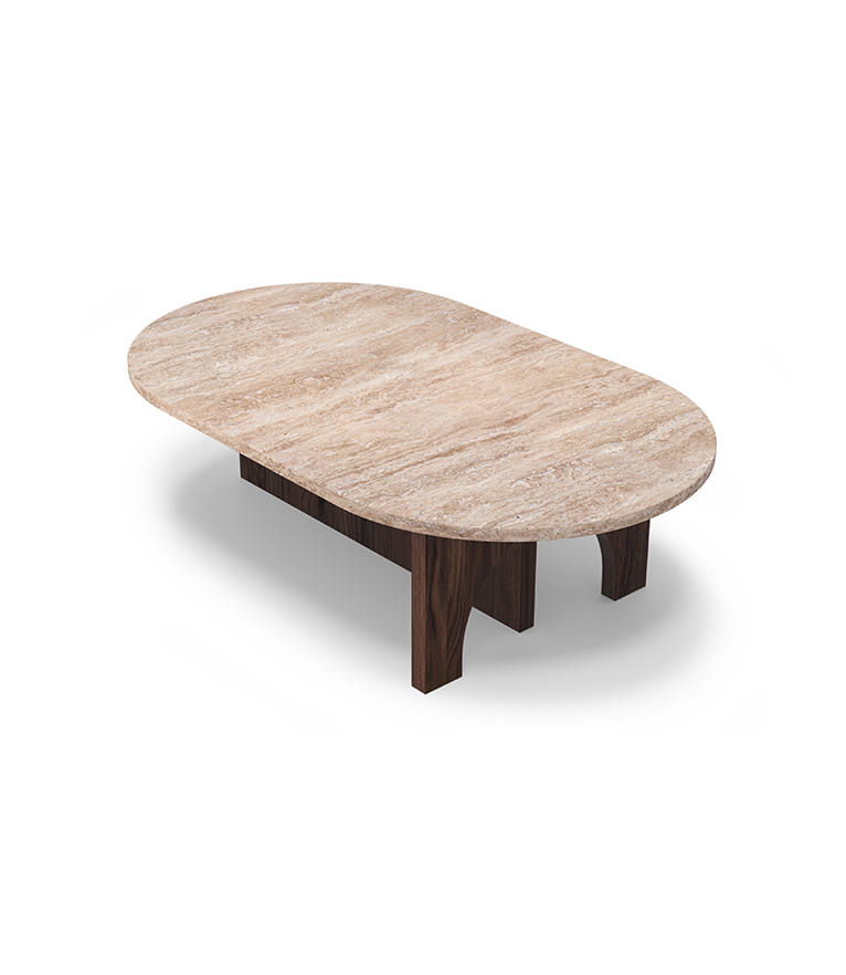 Affogato Oval Coffee Table - Elegant And Harmonious Option For a Modern Living Room - Home'Society