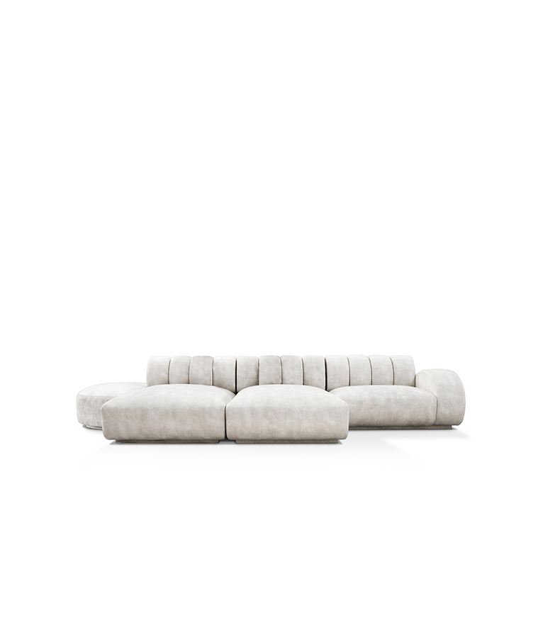 Cassia Modular Sofa: Modern Neutral Living Room - Home'Society