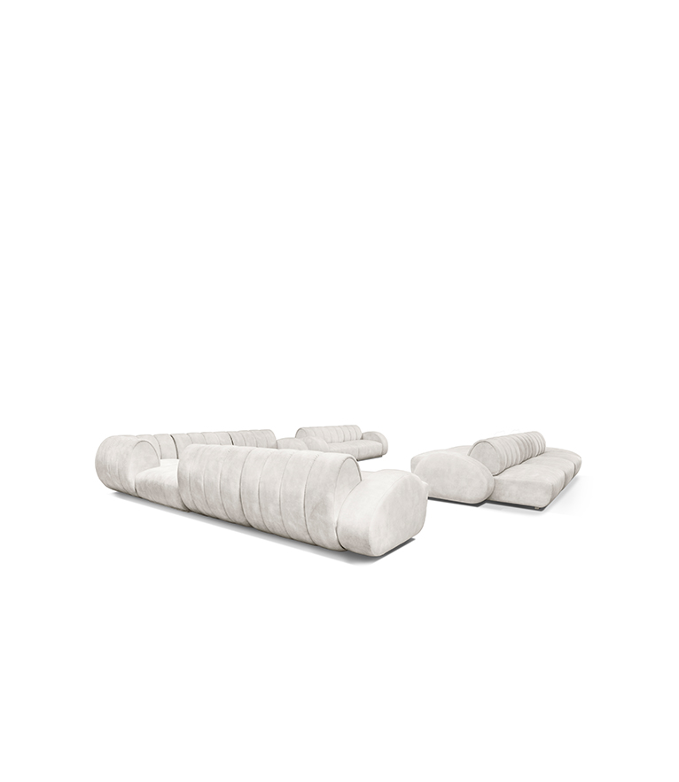 Cassia Modular Sofa: Modern Neutral Living Room - Home'Society