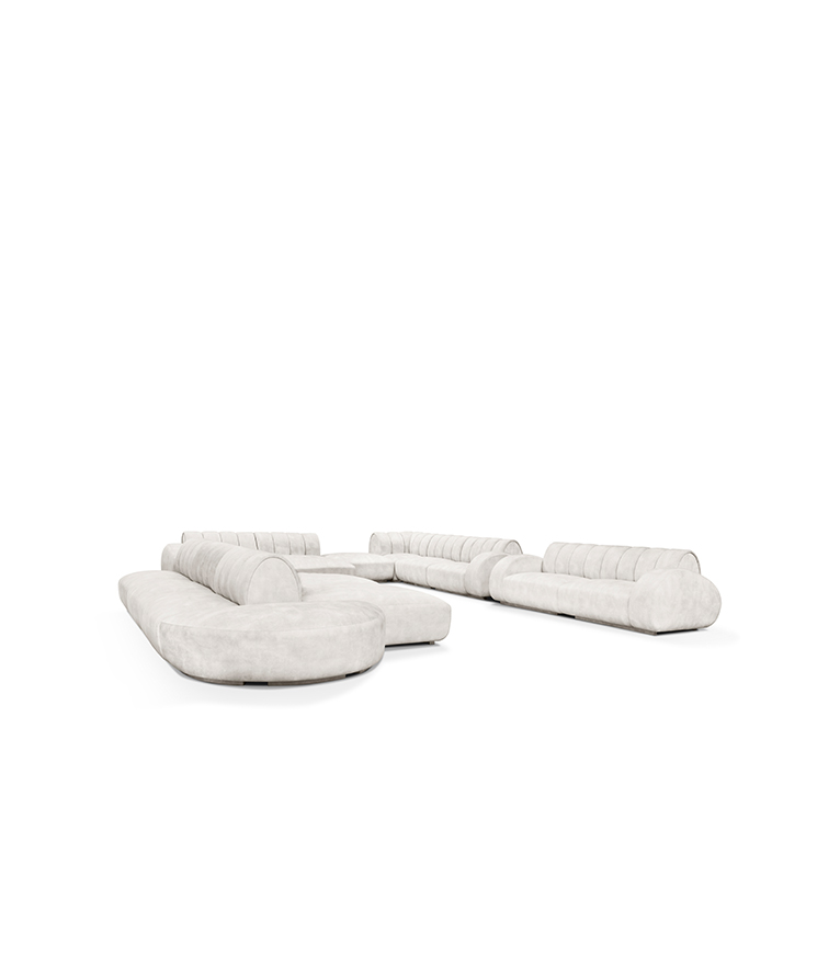 Cassia Modular Sofa: Modern Neutral Living Room - Home'Society