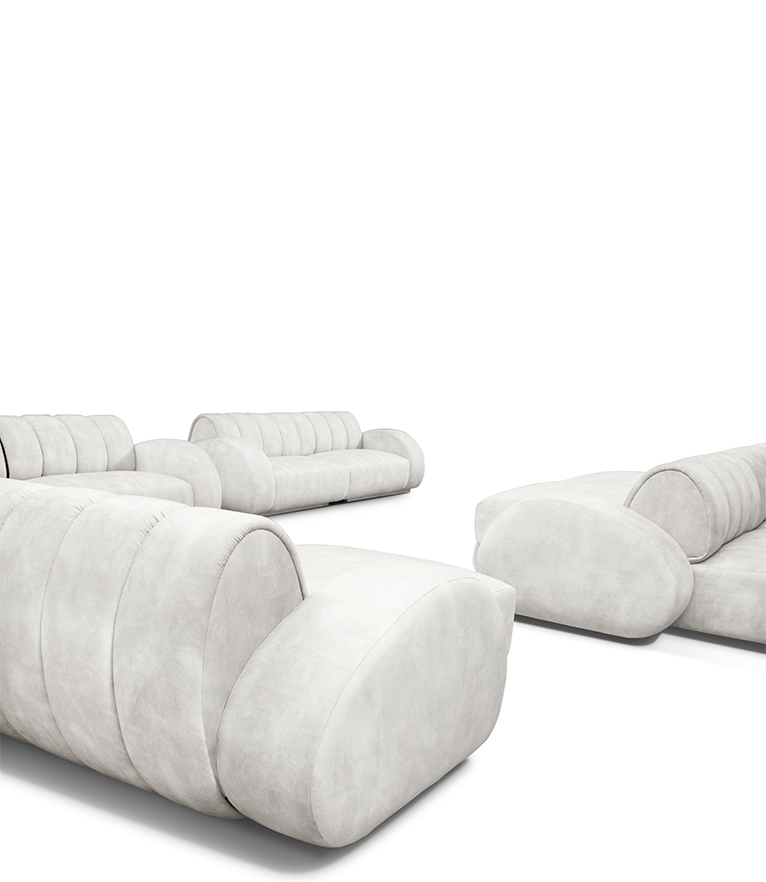 Cassia Modular Sofa: Modern Neutral Living Room - Home'Society