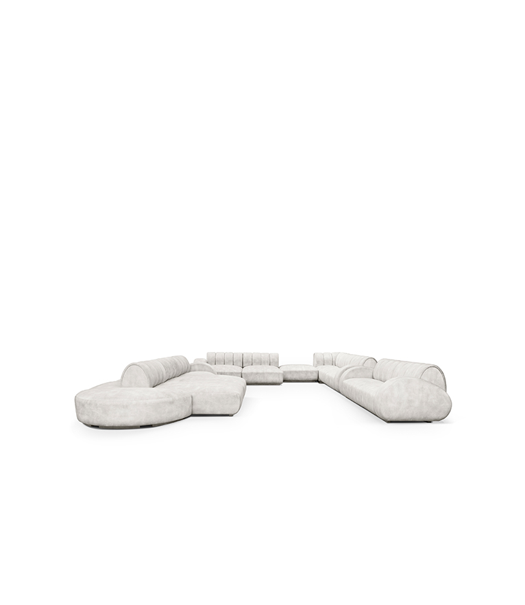 Cassia Modular Sofa: Modern Neutral Living Room - Home'Society