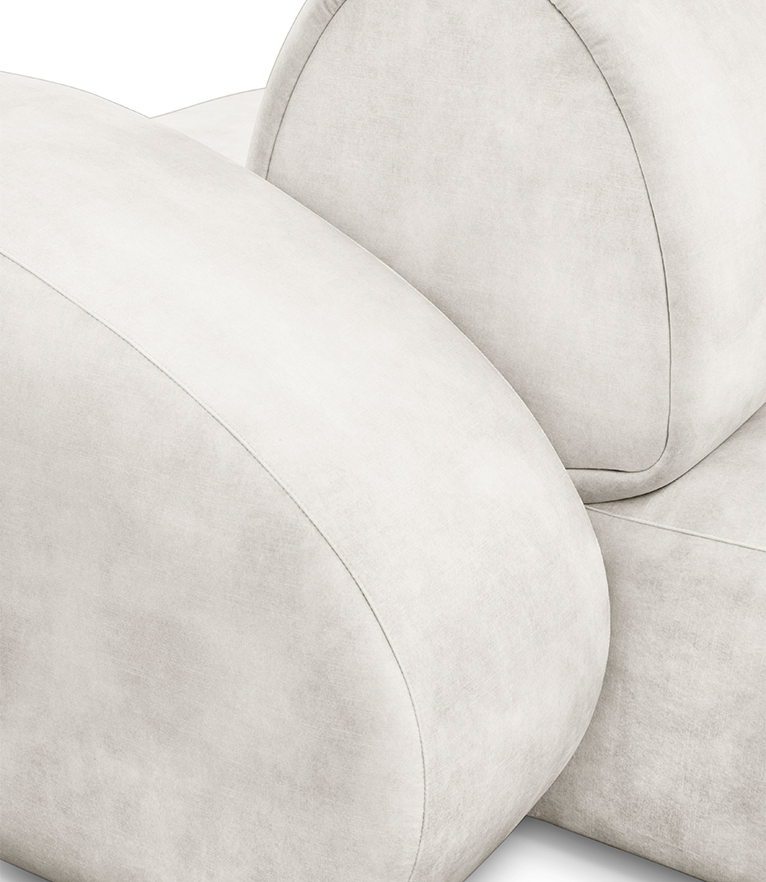 Cassia Modular Sofa: Modern Neutral Living Room - Home'Society