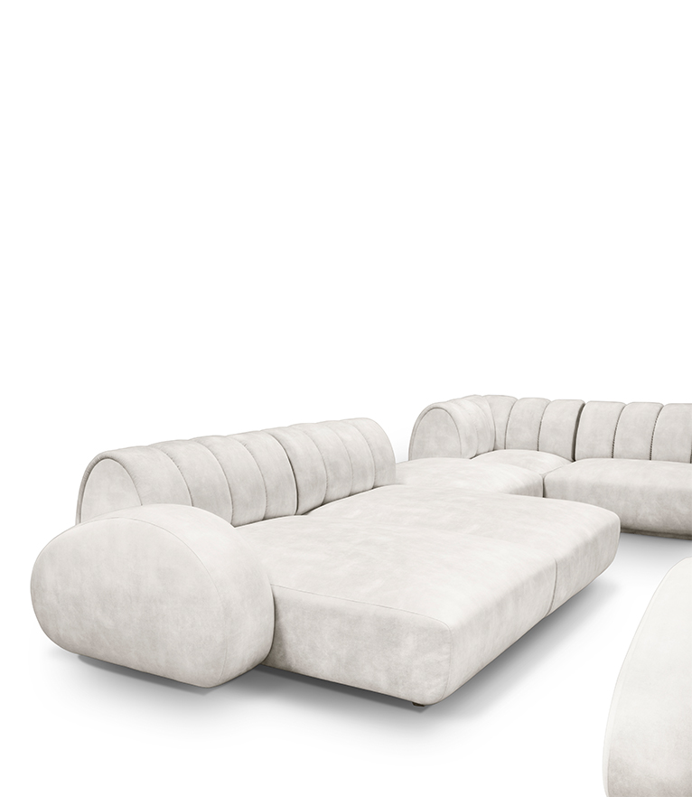 Cassia Modular Sofa: Modern Neutral Living Room - Home'Society