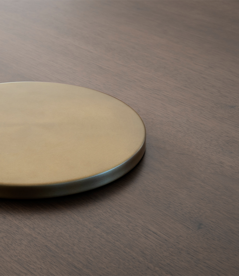 Breve II Dining Table - Sleek And Crafty Round Walnut - Home'Society