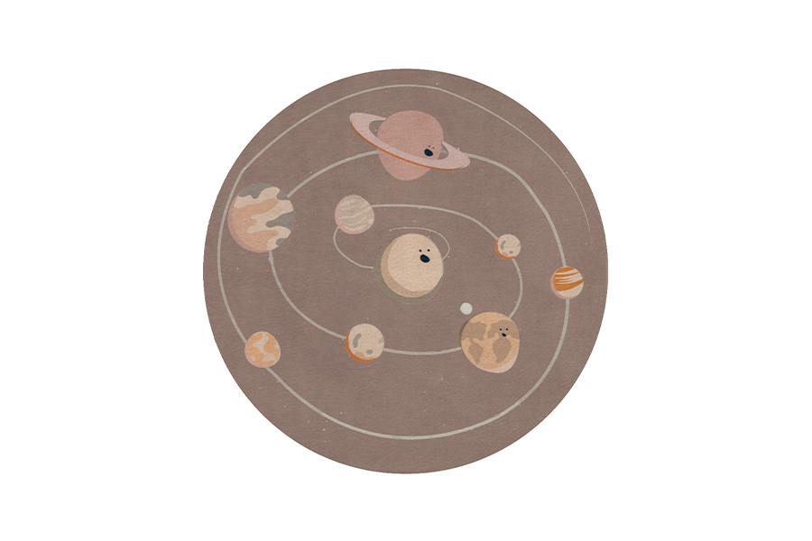 Solar System Round Rug - For Your Kid’s Rooms