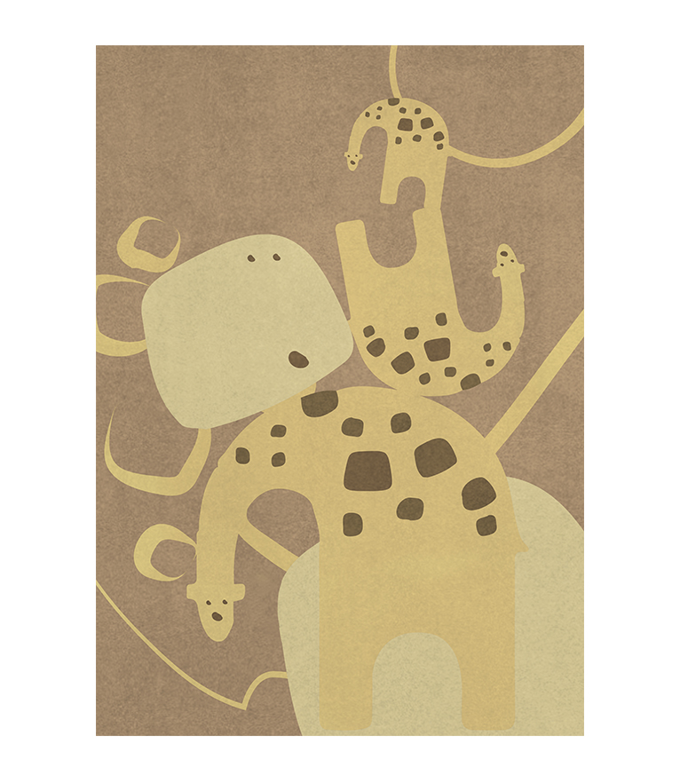 Giraffe Jungle Rug - Earth Tones Is Perfect For a Safari-inspired - Home'Society