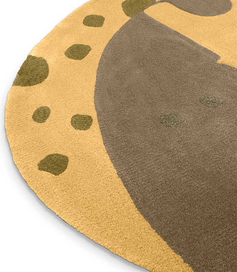 Upside Down Rug - Different Shades Of Earth Tones - Home'Society
