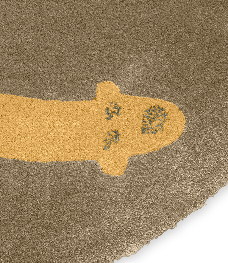 Upside Down Rug - Different Shades Of Earth Tones - Home'Society