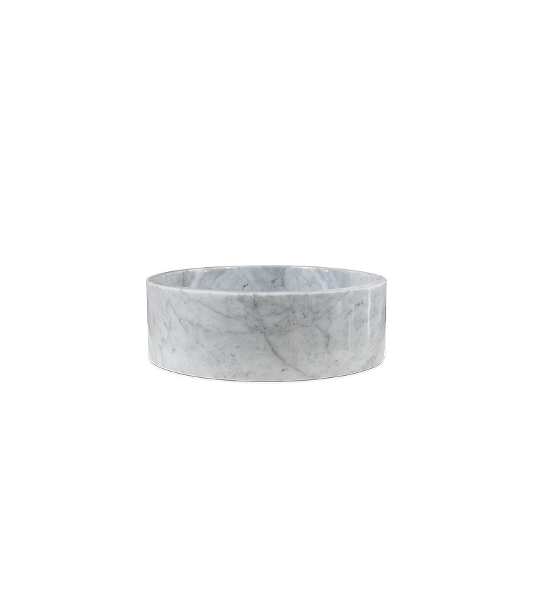 Koi Sink - Round in Nero Marquina, Carrara or Estremoz Marble - Home'Society