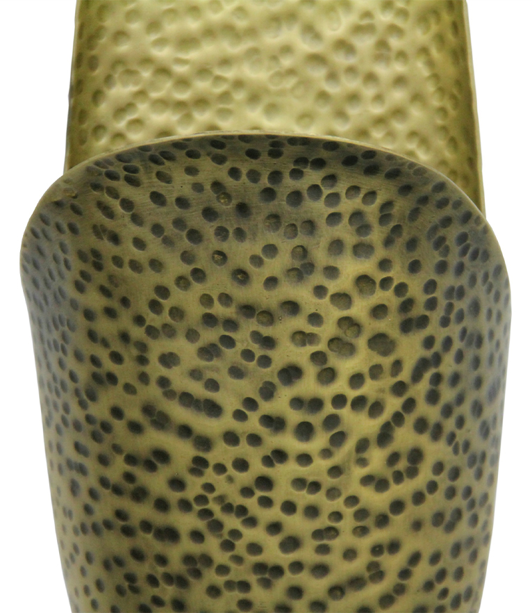 Eclipse Wall Light: Made In hammered Aged Brass With A Modern Design - Home'Society