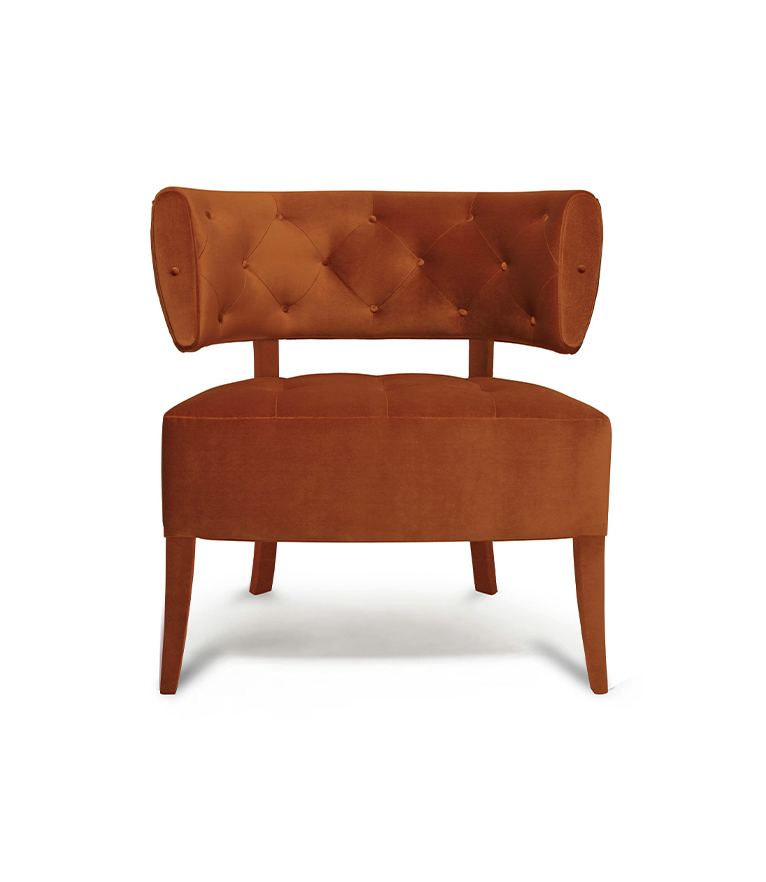 Zulu Armchair - Fully Upholsetered in Velvet Modern Contemporary Seating - Home'Society