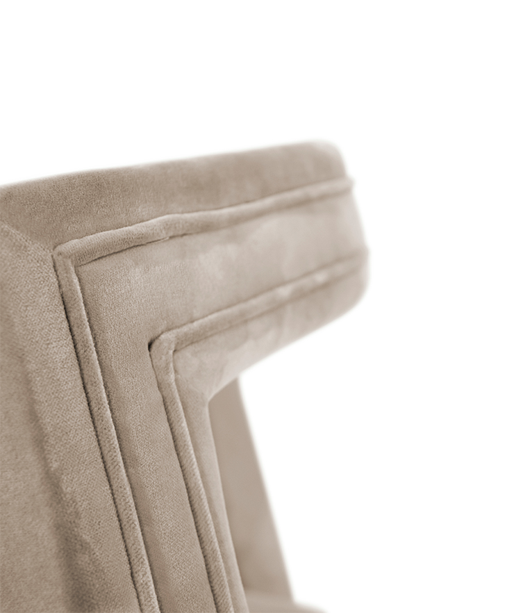 Rukay Armchair - Fully Upholstered In Velvet With A Mid-Century Modern Design - Home'Society